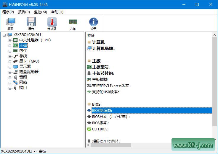 HWiNFO(专业系统信息诊断工具) v8.03.5445 多语便携版