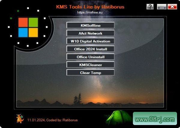 Ratiborus KMS Tools Lite(激活工具集成包) v2024.01.11
