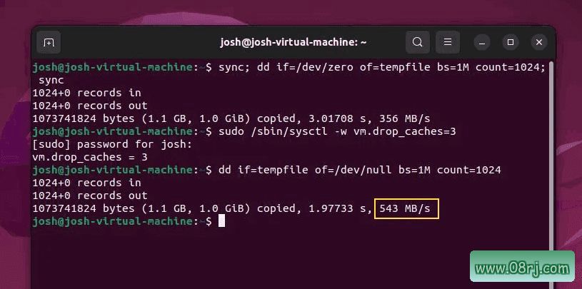 Linux测试SSD速度
