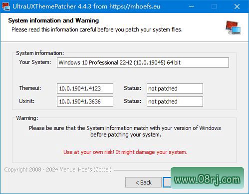 UltraUXThemePatcher(主题破解限制工具) v4.4.2