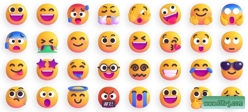 微软 emoji 表情库