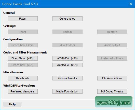 K-Lite Codec Tweak Tool(音频解码器优化) v6.7.3 绿色版