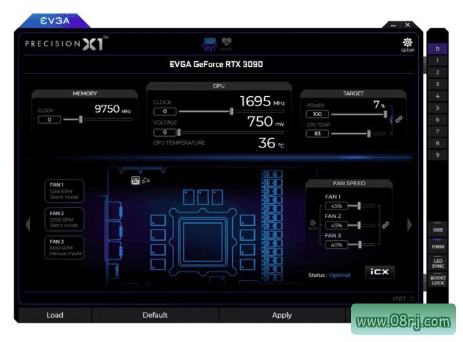 EVGA Precision X1(显卡超频工具) v1.3.7.0 多语免费版