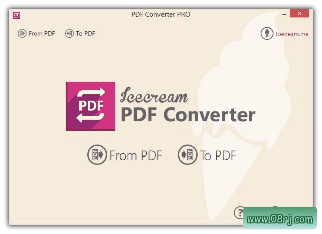 Icecream PDF Converter 软件界面
