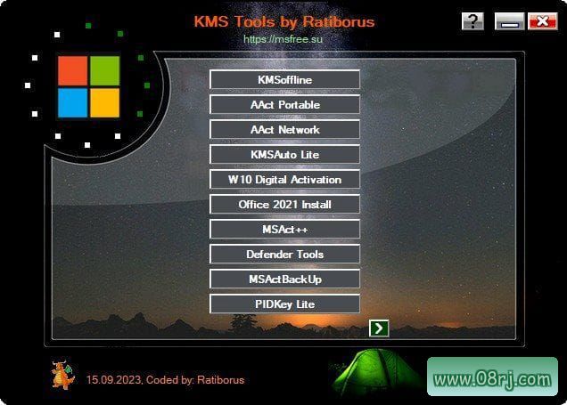 Ratiborus KMS Tools(激活工具集成包) v15.09.2023