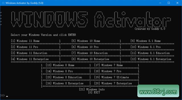 Windows Activator by Goddy(Win11/Win10激活工具) v5.0