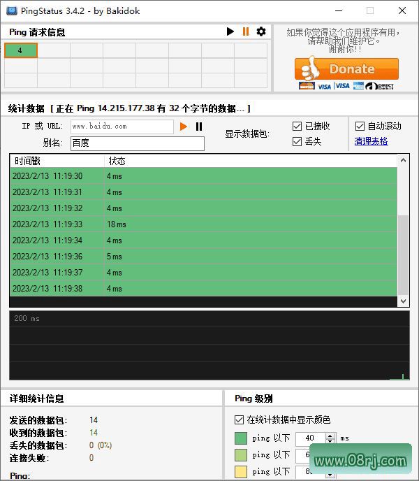 PingStatus(网络测试诊断工具) v3.4.2 中文免费版