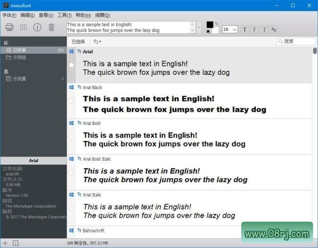 NexusFont(免费的字体管理软件) v2.7.1 中文免费版